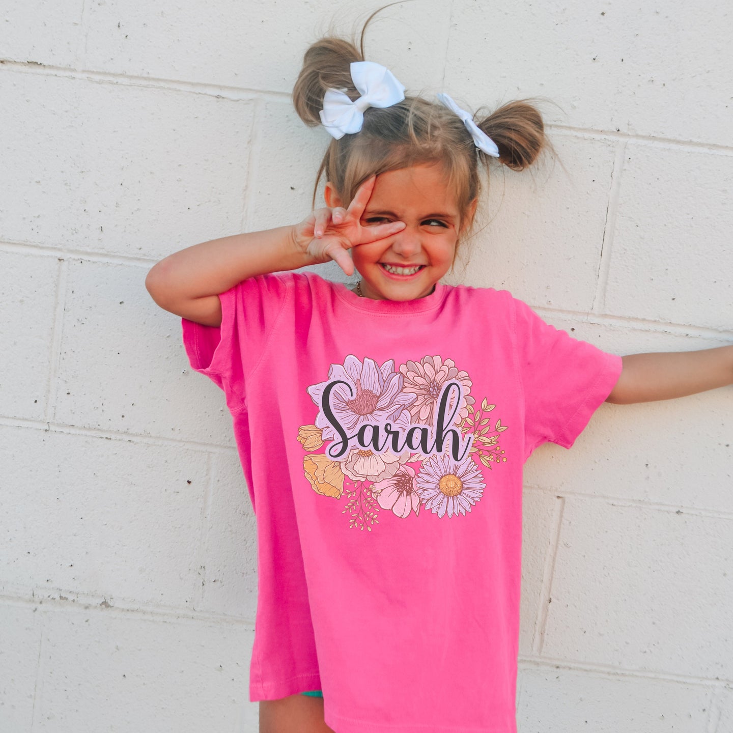 Retro Kids Name Shirt, Personalized Kids Shirt, Personalized comfort colors Shirt, Custom Name Girl Tshirt, Custom Girl Tee, Custom Boy Tee